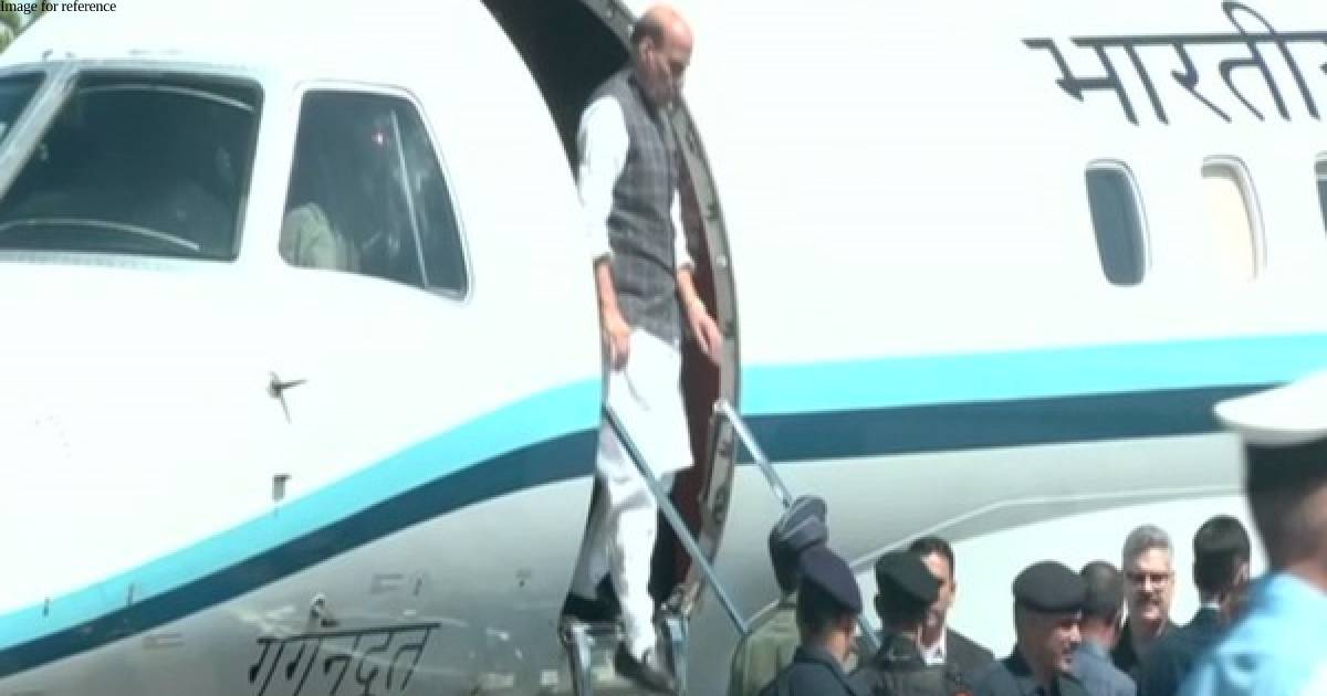 Rajnath Singh reaches Jodhpur to attend induction ceremony of made-in-India Light Combat Helicopter into IAF
